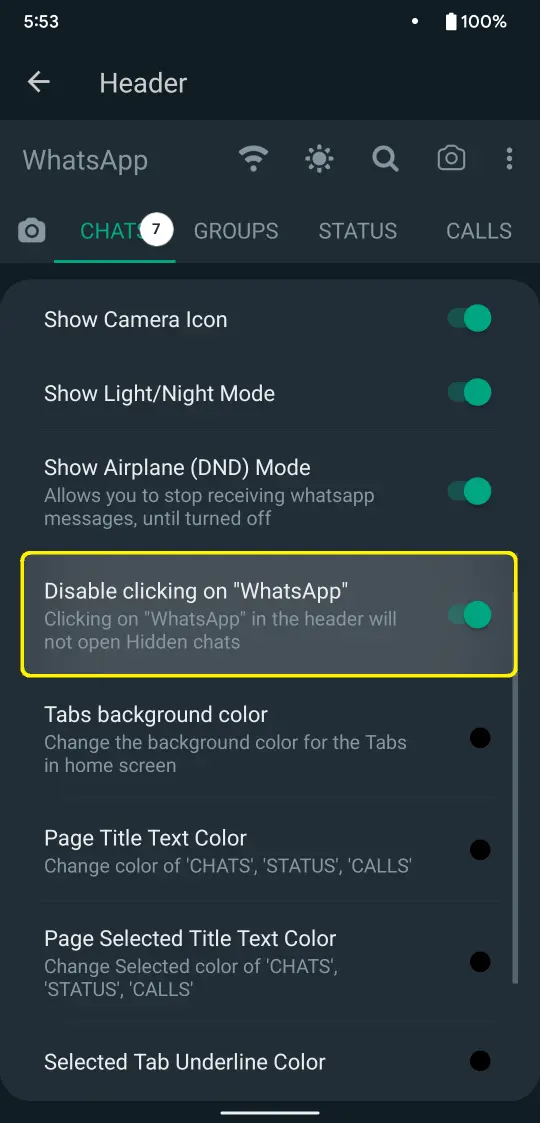 Prevent Accidentally Clicking WhatsApp Logo S3